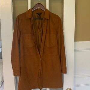 Forever 21 Tan Button-Up Shirt